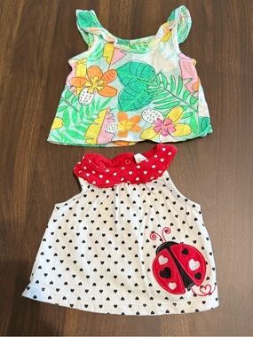 ✨2/$6✨ Baby girl shirt set